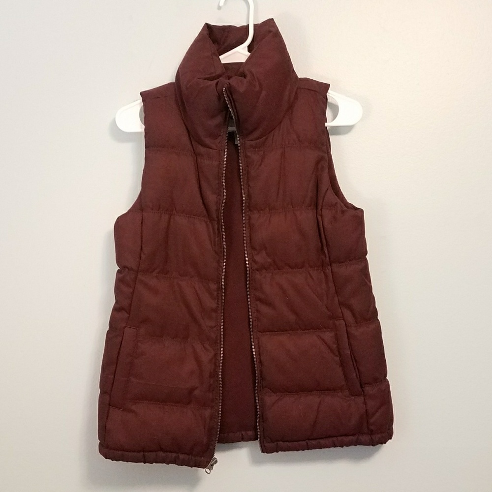 NWOT burgundy vest